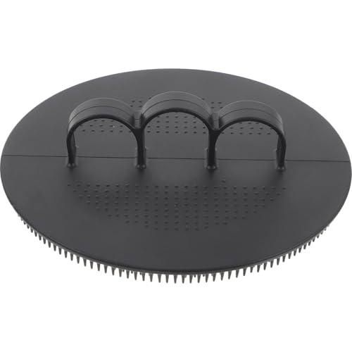ELAYARD Cepillo de Baño de Silicona Portátil Espalda Cepillo Exfoliante Corporal Negro Clásico Material de Grado Alimenticio Produce Espuma Abundante para Ducha y Limpieza Diaria