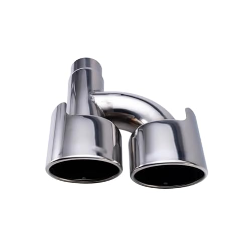 Tuyau d'échappement de voiture en acier inoxydable double pointe durable
