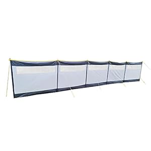 Maypole Leisure 5 Panel Steel Poled Windbreak, 8m Width