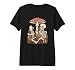 Whimsical Skeleton Holding a Coffee Cup by Woodland Ferns Premium Tri-Blend T-Shirt