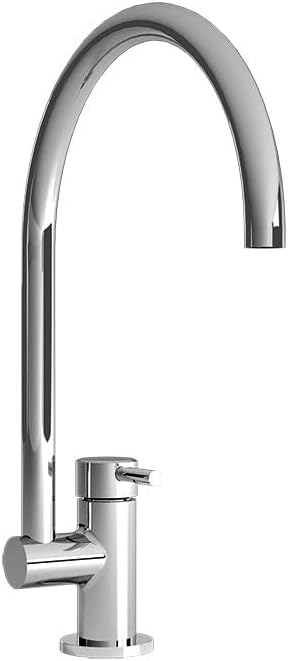 HELVEX Kitchen Sink Faucet, Solid Brass, Polished Chrome Finish, Easy Installation Kit Included UE-300-DX-PC
