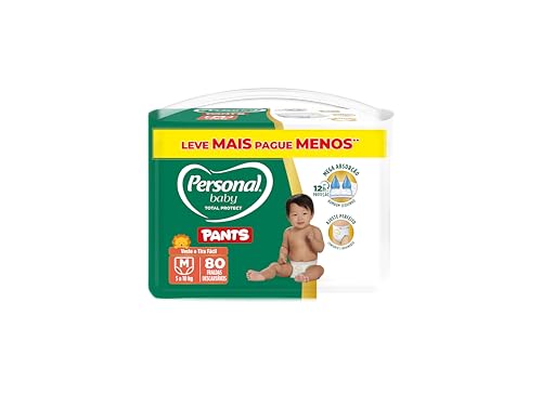 Fralda Personal Baby Total Protect Pants Média - 80 Unidades