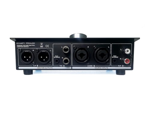Image of DYNASTY PROAUDIO PMC-2 Premium Passive 2 x 2 Studio Monitor Volume Controller- Black
