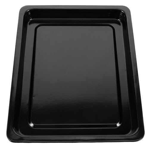 Happyyami Placa De Parrilla Grande Esmaltada Negra Para Hornear Pasteles Bandeja Para Hornear Reutilizable De Cocina Bandeja Para Asar De Inducción Para Uso Exteriores