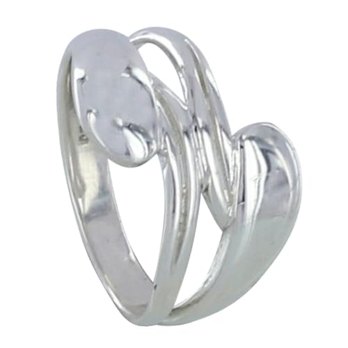 LES POULETTES BIJOUX - Anillo de Plata 925 Doble Gotas y Hojas - taille 16 (17,84 mm) LES POULETTES BIJOUX - Anillo de Plata 925 Doble Gotas y Hojas - taille 16 (17,84 mm)