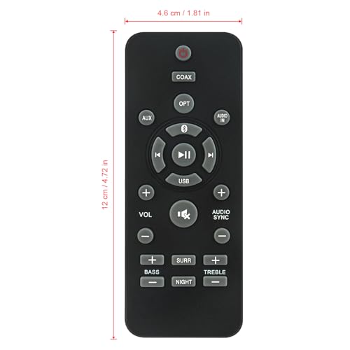 Télécommande de rechange Philips HTL1190B HTL1177B par AULCMEET