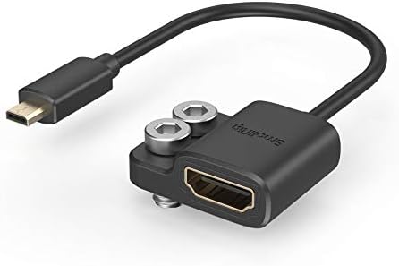 SMALLRIG Ultra Slim 4K Adapter Cable (D to A), Micro-Sized Ports Male to Full-Sized Ports Female, 4K@60HZ, for Sony A7R IV A7RIII A7III A7II A7RII / for Fujifilm X-T2 X-T3-3021