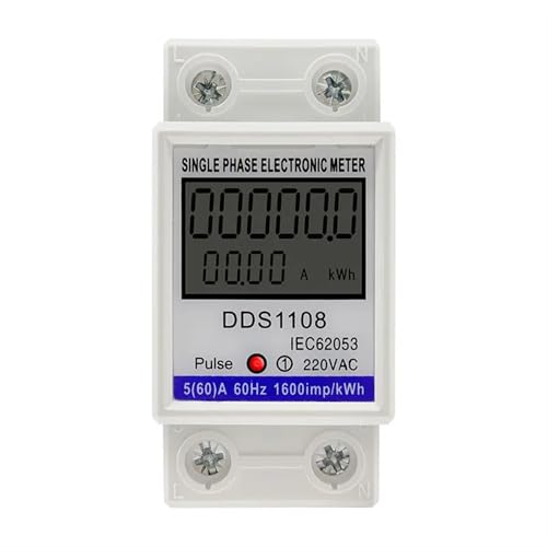 Compteur d'énergie monophasé DDS1108 AC 230V pour suivi de consommation