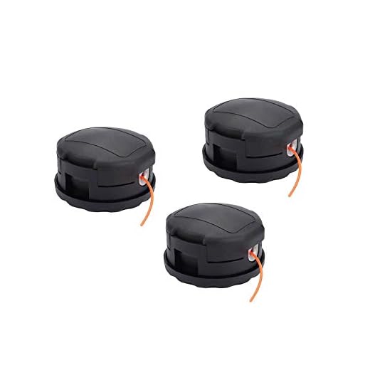 Autoparts 3 Pack String Trimmer Head Replacement for Echo PAS-225 GT-2200 SRM-225 SRM-280 SRM-2620T SRM-2320T Brushcutter Speed-Feed 400