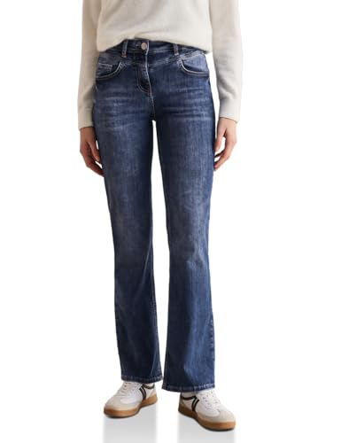Cecil B378692 Vaqueros Acampanados, Mid Blue Wash, 31W / 30L Mujeres