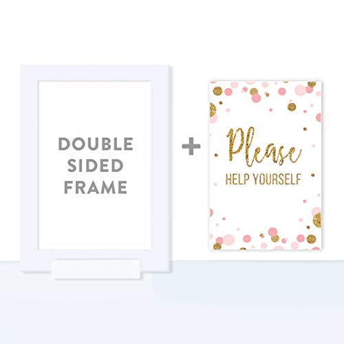 image for Andaz Press Blush Pink Gold Glitter Girl Baby Shower Party Collection,