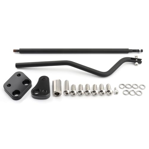 Kit adaptateur de commande de direction avant Harley Dyna Wide Glide FXDWG 2003-2017 noir - 8