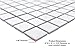Tenedos 1x1 Square White Porcelain Mosaic Tile for Bathroom Walls, Shower, Pool, Entryway, Floor and Backsplash - Single Full Sheet, Easy Installation (1 Sheet)