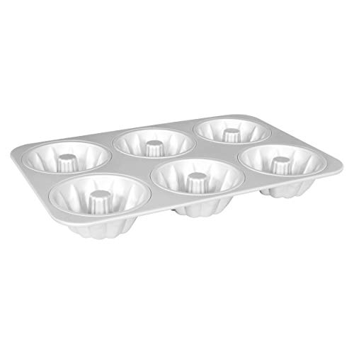 Fat Daddio's Anodized Aluminum Fluted Mini Cake Pan, 14.75 x 9.75 Inch