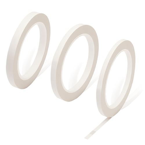 LUSTRIB 3 Rolls 72 Yards Glass Aid Tape Window Tint in 3 Sizes, 0.26