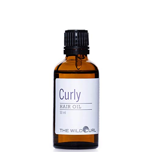Curly Argan Oil - Aceite Para El Cabello Rizado, Agrega Fuerza y Hidratación | 50 ml | Para El Pelo Rizado | Sin Sulfatos, Vegano y 100 Natural | Aceite De Argán, Coco y Aguacate | The Wild Curl