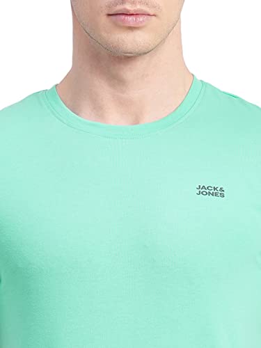 Image of Jack & Jones Men Cotton Round Neck Slim Fit Casual T-Shirt