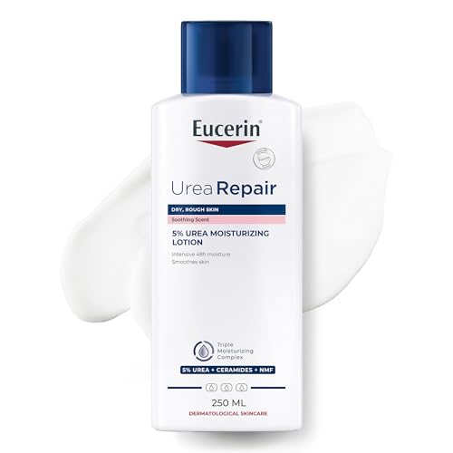 Eucerin Urea Repair Plus 5% Urea Body Lotion Instant 48-Hour Relief from Dry Skin Reduces Bumpy Skin and Roughness Soothing Scent 250ml