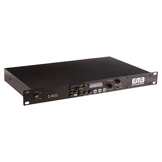 EMB Professional DJR20 1U SINGLE USB/SD Digital Player & Recorder Rack Mount