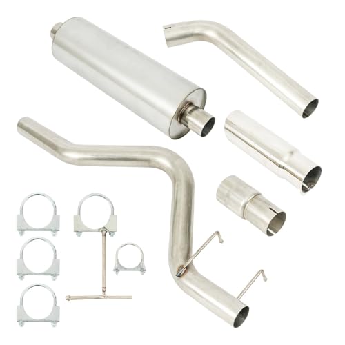 PHILTOP Cat-Back System, Stainless Steel Cat Back Exhaust System Fit for 1998-2001 Dodge Ram 1500, 1998-2001 Ram 2500 V/3500 V 5.9L by PHILTOP - Image 3