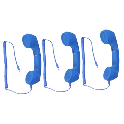 Mikikit-3pcs-USB-Handsets-Classic-Handset-Retro-Headphones-Retro-Earphone-for-Cell-Phone-Old-Style-Retro-Handset-Mobile-Phone-35mm-Retro-Phone-Old-Phone-Large-Earpiece-Adjustable