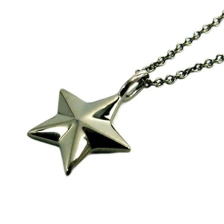 [ララクリスティー] マイクロミニシリーズ・ステラネックレス ブラック メンズ シルバー925 P5714-B (チェーン長さ：50cm)