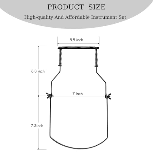 image for MOONBACK Harmonica Holder, 10 Holes Professional Adjustable Harmonica 