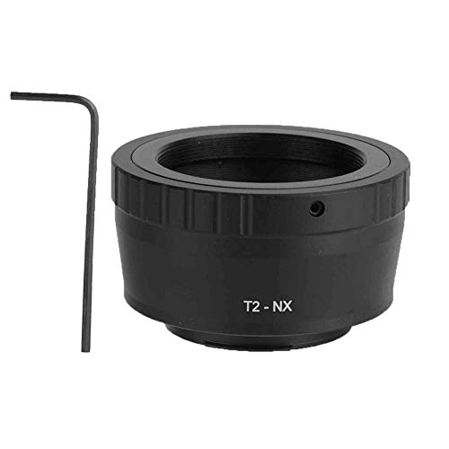 Bewinner Convertitore di Lenti, Obiettivo telescopico T2-NX per Anello Adattatore per Fotocamera Samsung Mirroless NX M42X0,75, Facile da installare e Rimuovere, Montaggio Diretto