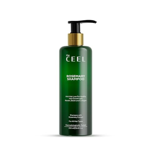 The Ceel Shampoo Anticaduta Rosmarino 250 ml - Shampoo Rosmarino naturale biologico biodegradabile mit Keratin Biotin Kollagen gegen Haarausfall