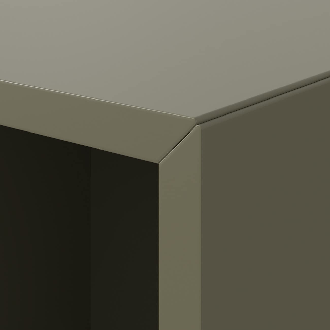 Cubo da parete Verde oliva con 1 vano serie Lisbona - Verde