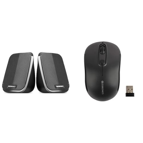 Image of ZEBRONICS Zeb-Fame 5watts 2.0 Multi Media Speakers with AUX, USB and Volume Control (Black)