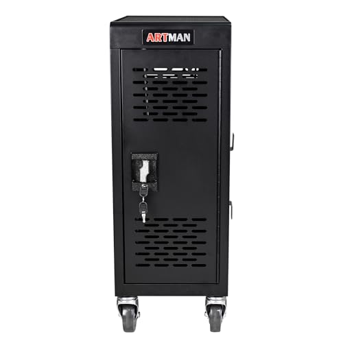 16-Device Mobile Charging Cart with Lock