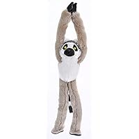 Wild Republic Ecokins Hanging ring tailed lemur, Stuffed Animal, 22 inches, Gift for Kids, Plush Toy, Made from Spun Recycled Water Bottles, Eco Friendly, Child
