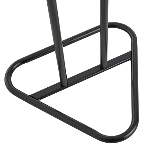 IDIMEX Herrendiener Camilo, praktischer Stummer Damen Diener mit Hosenbügel, schöner Kleiderbutler mit Sackohalter, moderner Kleiderständer in schwarz lackiert