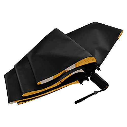 Parapluie pliable motif abeille résistant avec toile imperméable UV - 3