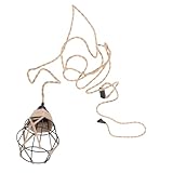 Branchez le cordon de la lampe suspendue: vous pouvez simplement accrocher le cordon lumineux facilement et utiliser l'ampoule (non incluse) pour créer une lampe suspendue pour votre pièce, corde de prise de lumière suspendue
