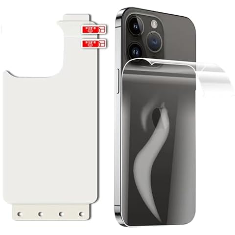 For iPhone 15 Pro Back Screen Protector Ultra Thin Glossy Protective Film-2 Packs-High Transparency Cover