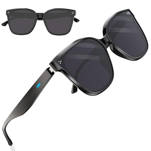 SciFiVisi Occhiali Intelligenti Bluetooth 5.4 con Microfono e Altoparlante, Occhiali da Sole