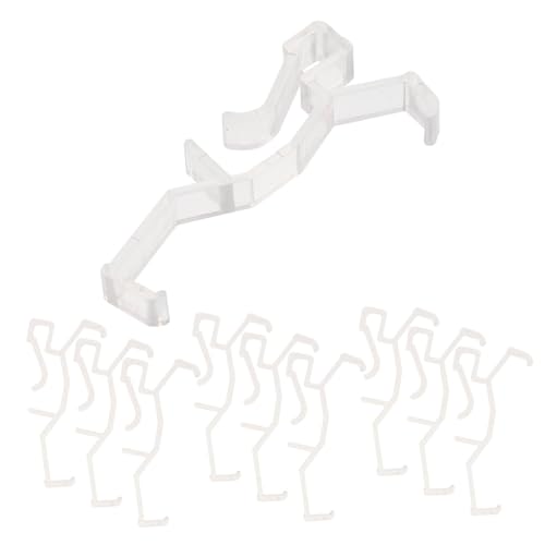 Zerodeko 10Pcs Plastic Valance Clips Wear Resistant Blind Clamps for Vertical Blinds for Home Office and Hotel Use Sturdy and Convenient Replacement Parts