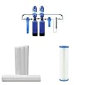 Aquasana Whole House Water Filter System - UV Purifier - Salt-Free Descaler - Pre & Post Filters Bundle - Filters Sediment & 97% of Chlorine - 1,000,000 Gl - EQ-1000-AST-UV