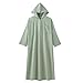 Boy's Muslim Thobe Arab Long Sleeve Abaya Kaftan Hooded Robe Eid Ramadan Islamic Middle East Dubai Prayer Robes Green