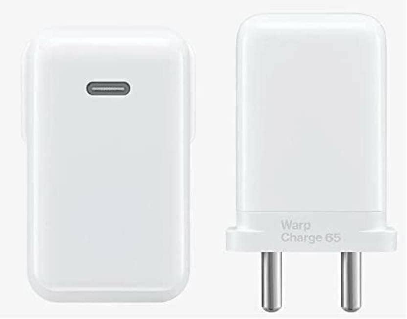 Image of Original 65 Watt Charger Compatible with Oneplus 8 / 8T / Nord /Ce /11 /11R /10 /10 Pro /9 /9 Pro / 9R (Type C to C and Adapter) with 6 Months Warranty