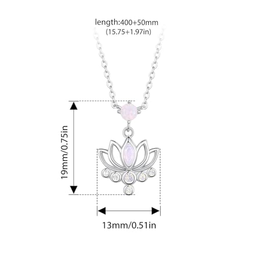 Image of 925 Sterling Silver Lotus Necklace For Women - 14K Gold Filled Lotus Flower Original Pendant Necklaces Lotus Leaf Necklace, Lotus Flower Pendant Necklace, Lotus Flower Necklace