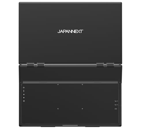 Image of JAPANNEXT Dual Screen Mobile 23.8 inches x2 IPS Full HD (1920x1080) 100Hz | Charging Via USB-C(45W) Built-in speakers HDMI(x1) USB-C(x1) Jack(x1) | JN-DMD-IPS238F-C4