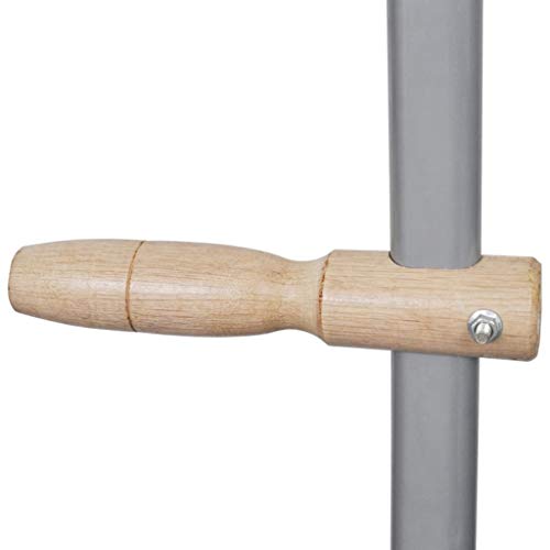 Galapara Manual Steel Weed Scythe with Grinding Stone, Portable Classic Durable Weeder, Garden Farm Tool Solid Wooden Handle 4' 7