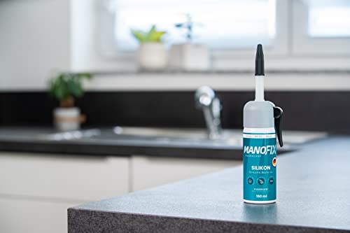 Silikon Manofix Fugenchef transparent für Küche und Bad, 150ml