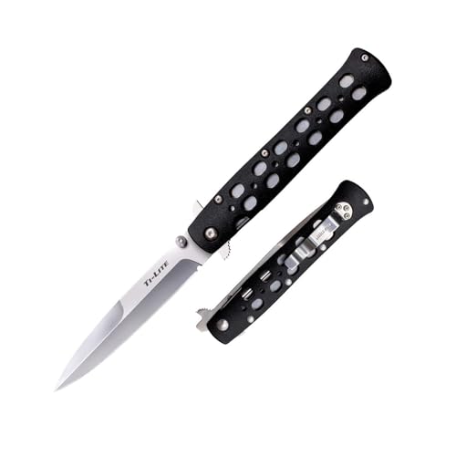 Cold 26SPZ Steel Ti-Lite Zytel Handled Einhandmesser, Mehrfarbig, 22 cm