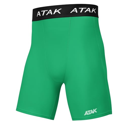 Atak Sports Compression Bañador, Hombre, Verde, Small