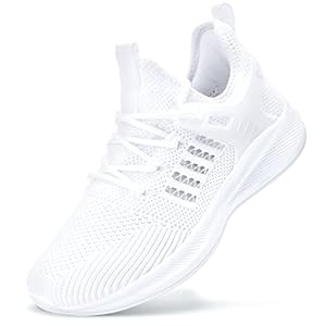 Akk Womens Athletic Walking Shoes – Running Tennis Shoes Jogging Workout Lightweight Breathable Slip on Sneakers for Indoor Outdoor Gym Travel Work