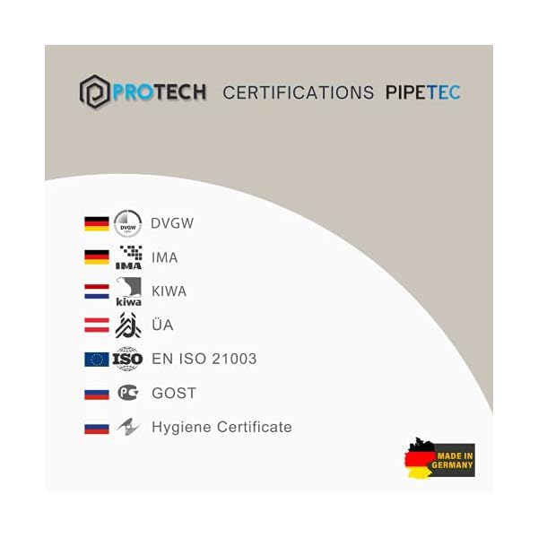 PROTECH 1 Stück Press-Winkel 90° 16 x 2 TH Pressfitting Alu Verbundrohr Messing DVGW Fitting TH Profil Kontur Bogen… – Bild 8